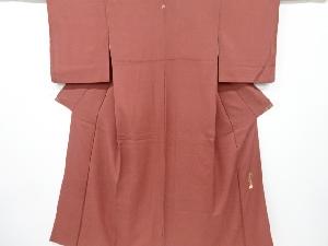 草木染　一つ紋　鮫小紋着物